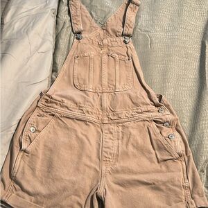 Old Navy Women's Light Brown Denim Overalls
